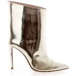 Multicolor Patent Leather Ankle Boots