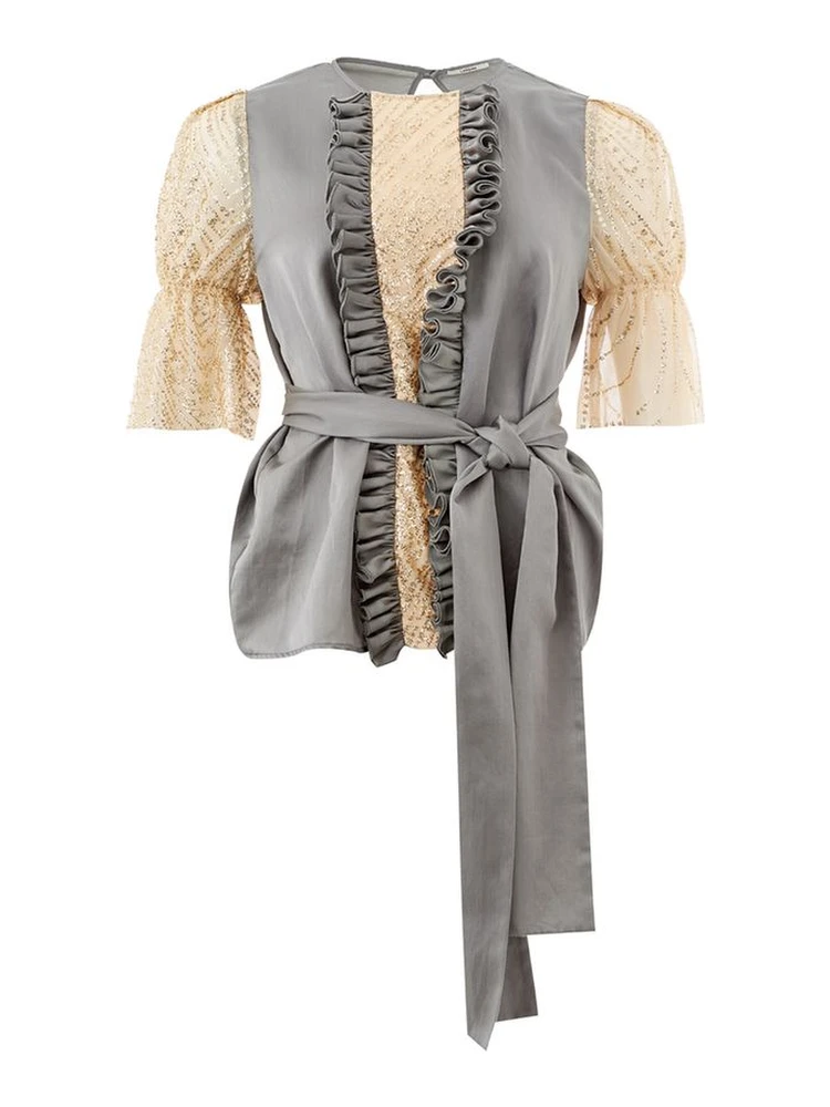 Multicolor Textile Top Sleepwear