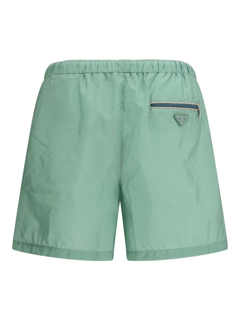 Bicolor Recycled Polyamide Shorts