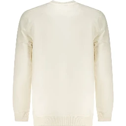 White Cotton Men Sweatshirt