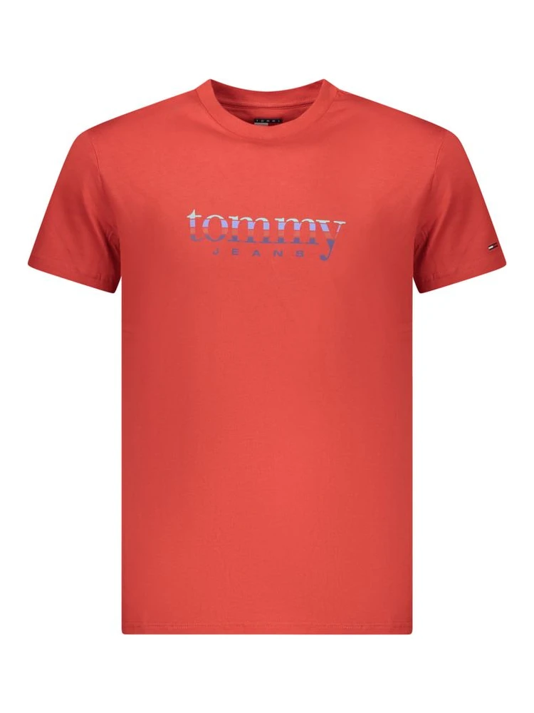 Red Cotton Mens T-Shirt