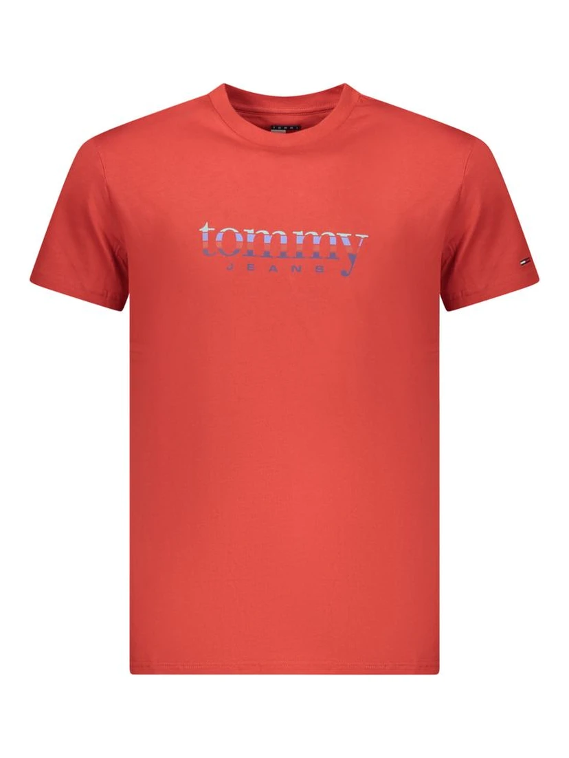 Red Cotton Mens T-Shirt