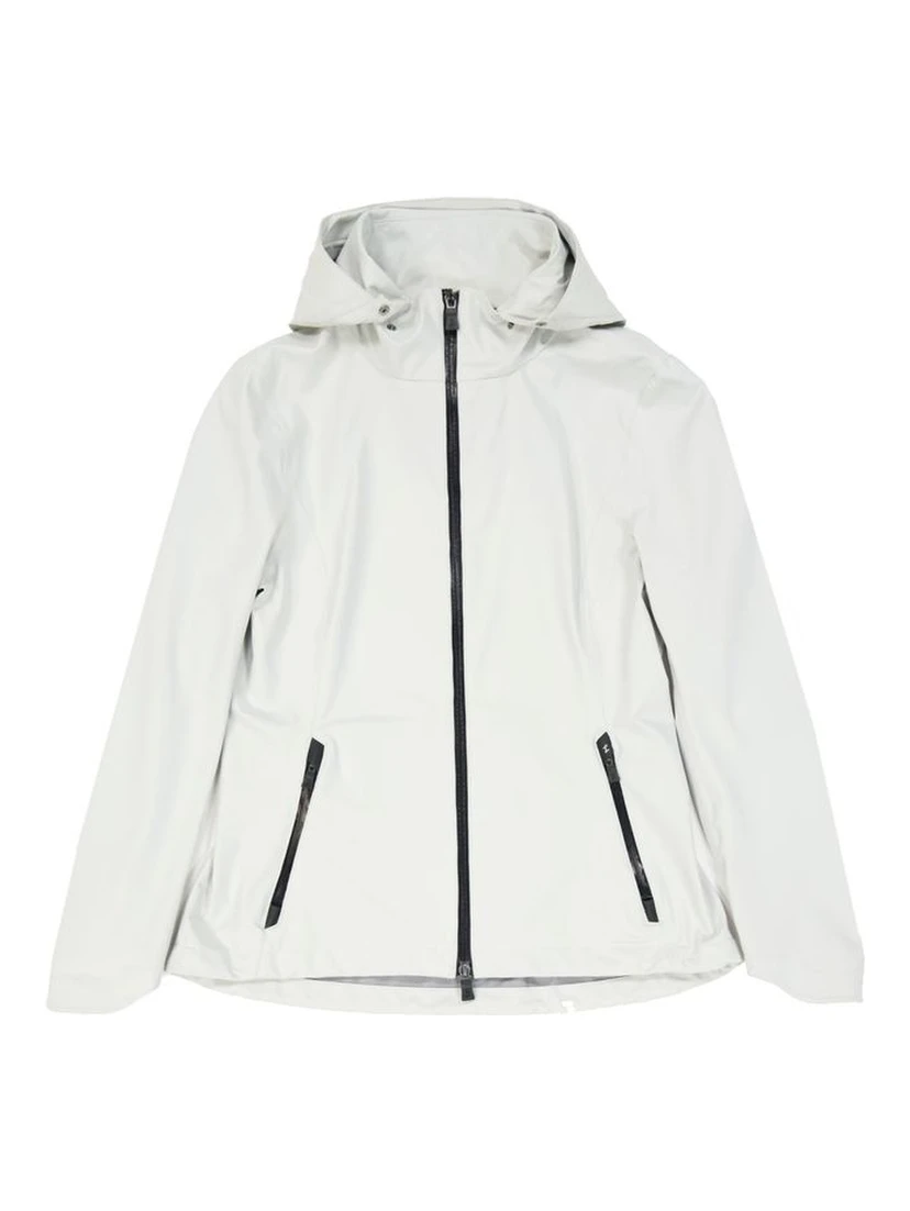 Gray Polyester Rain Coat