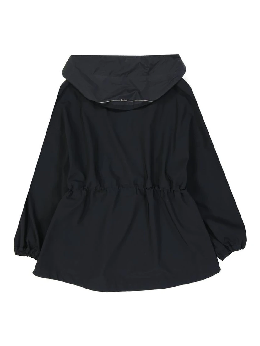 Black Elastane Shell Jacket