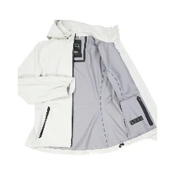 Gray Polyester Rain Coat