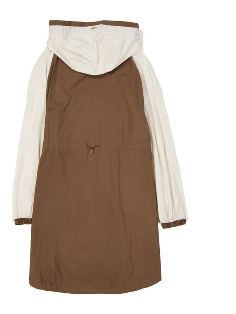 Brown Polyester Coat