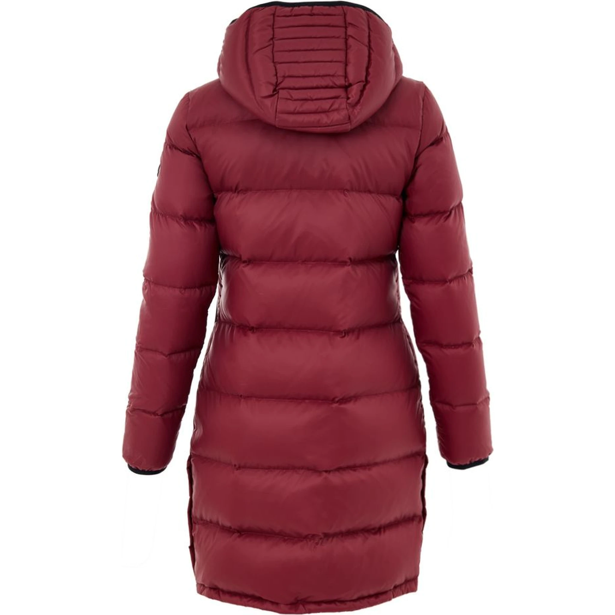Bordeaux Cotton Full-Length Jacket