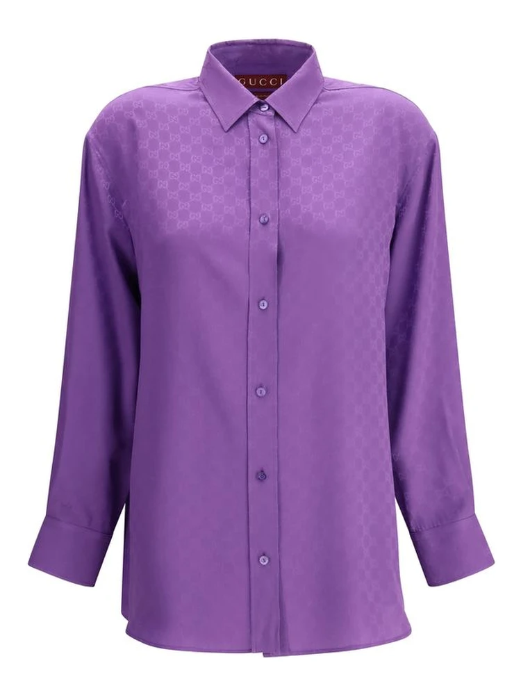 Multicolor Silk Dress Shirt