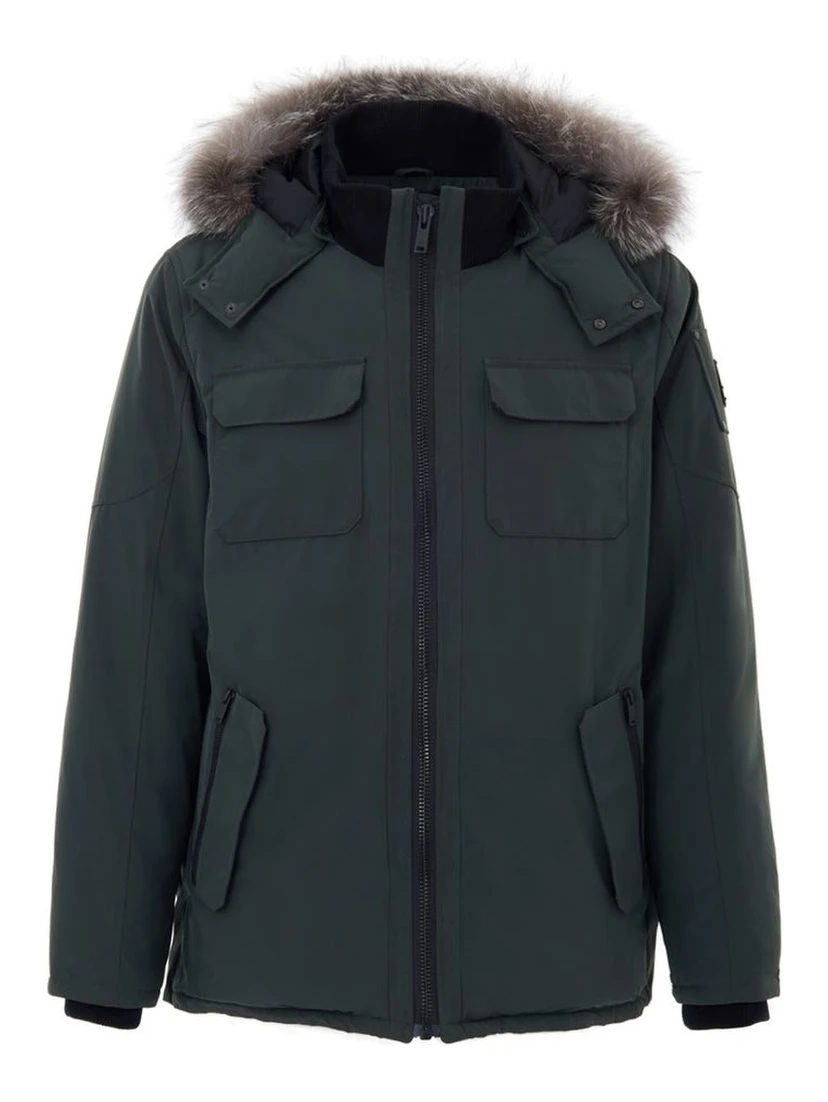 Green Nylon Parka