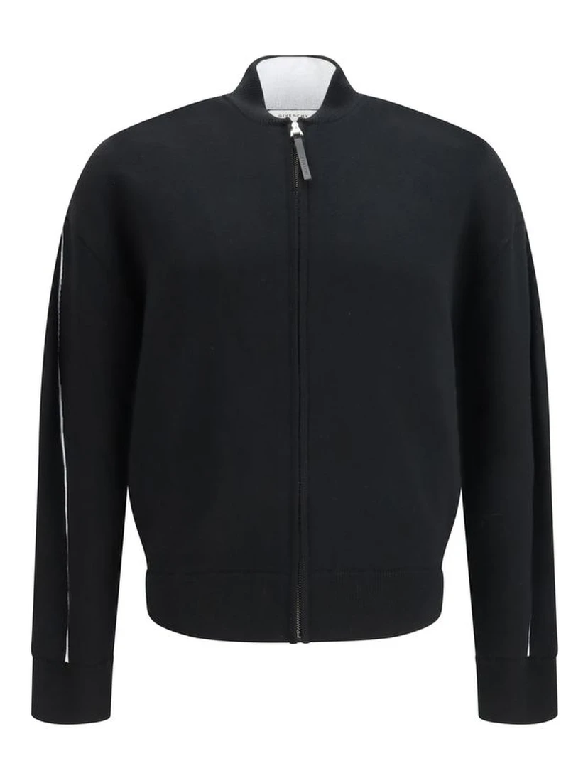 Black Wool Cardigan