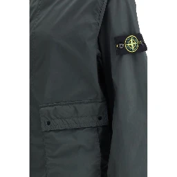 Gray Polyester Coat