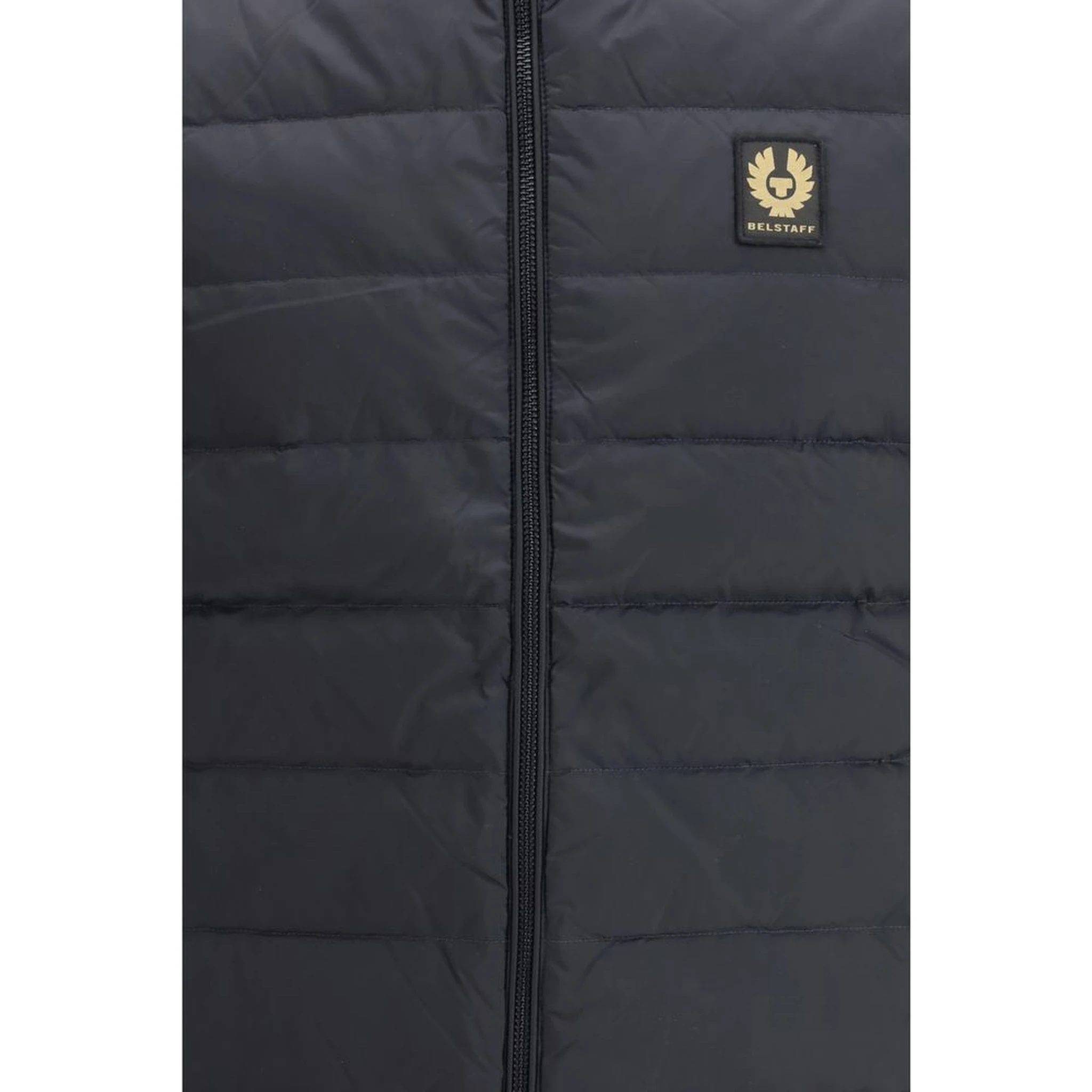 Blue Recycled Polyamide Sleveless Jacket