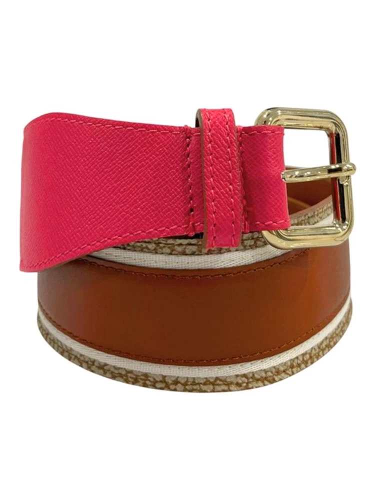 Pink Genuine Leather Women Belt