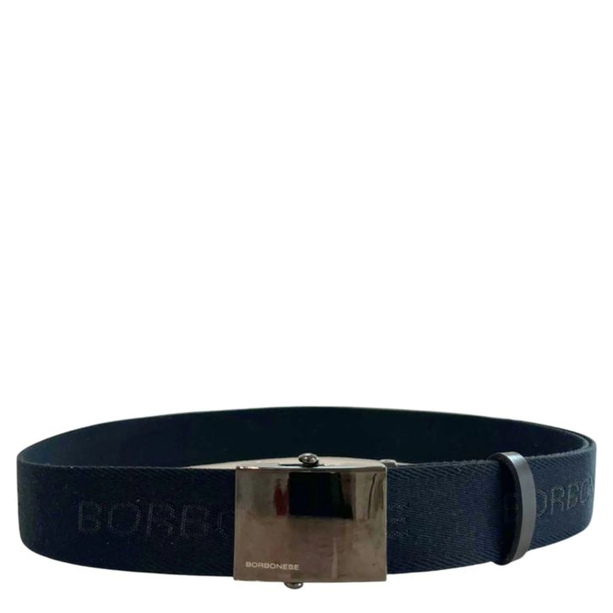 Black Polyester Men's Belt