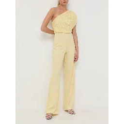 Yellow Polyester Rompers
