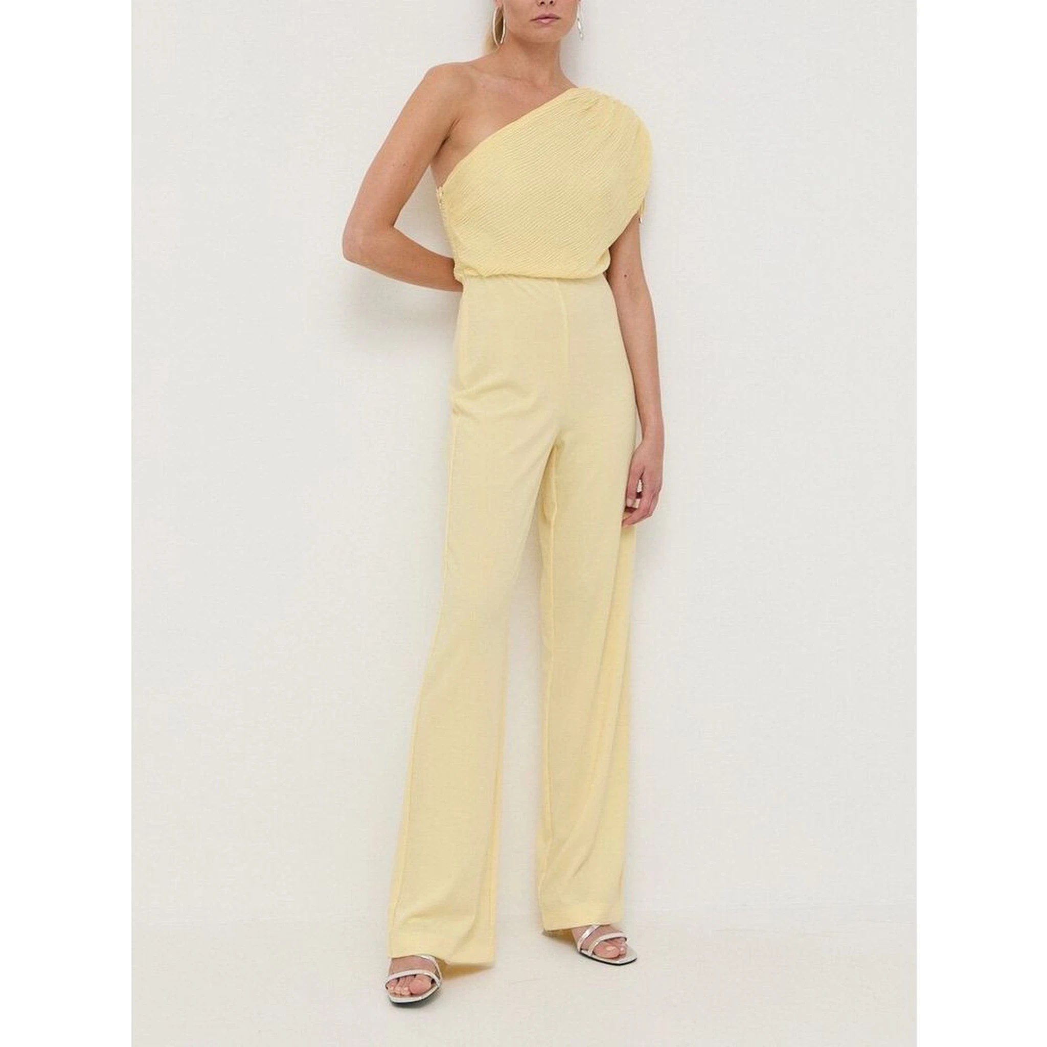 Yellow Polyester Rompers