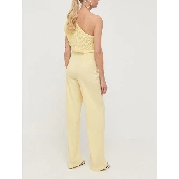 Yellow Polyester Rompers