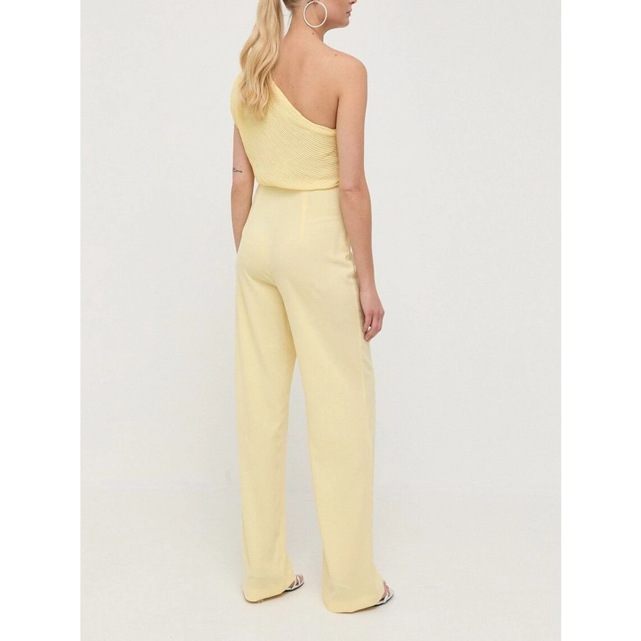 Yellow Polyester Rompers
