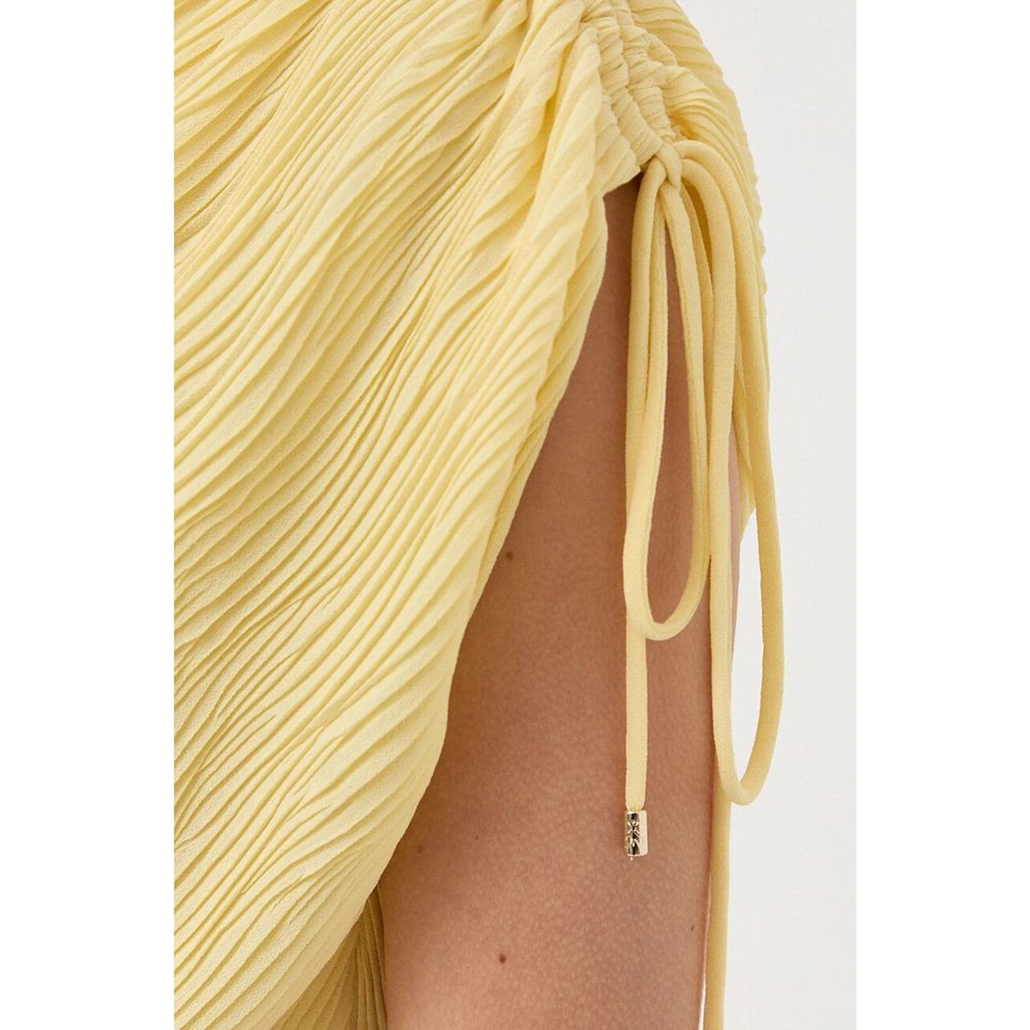 Yellow Polyester Rompers
