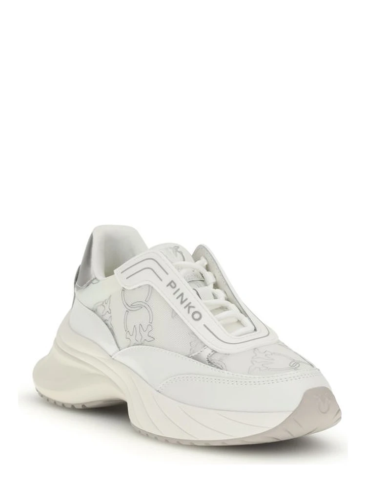 White Calf Leather Bos Taurus Chunky Sneakers alternative