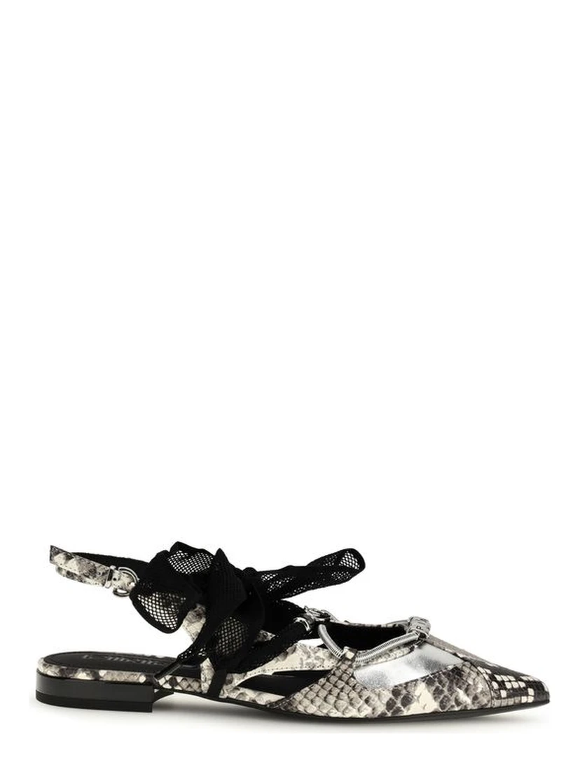 Multicolor Calf Leather Bos Taurus Ballet Flats