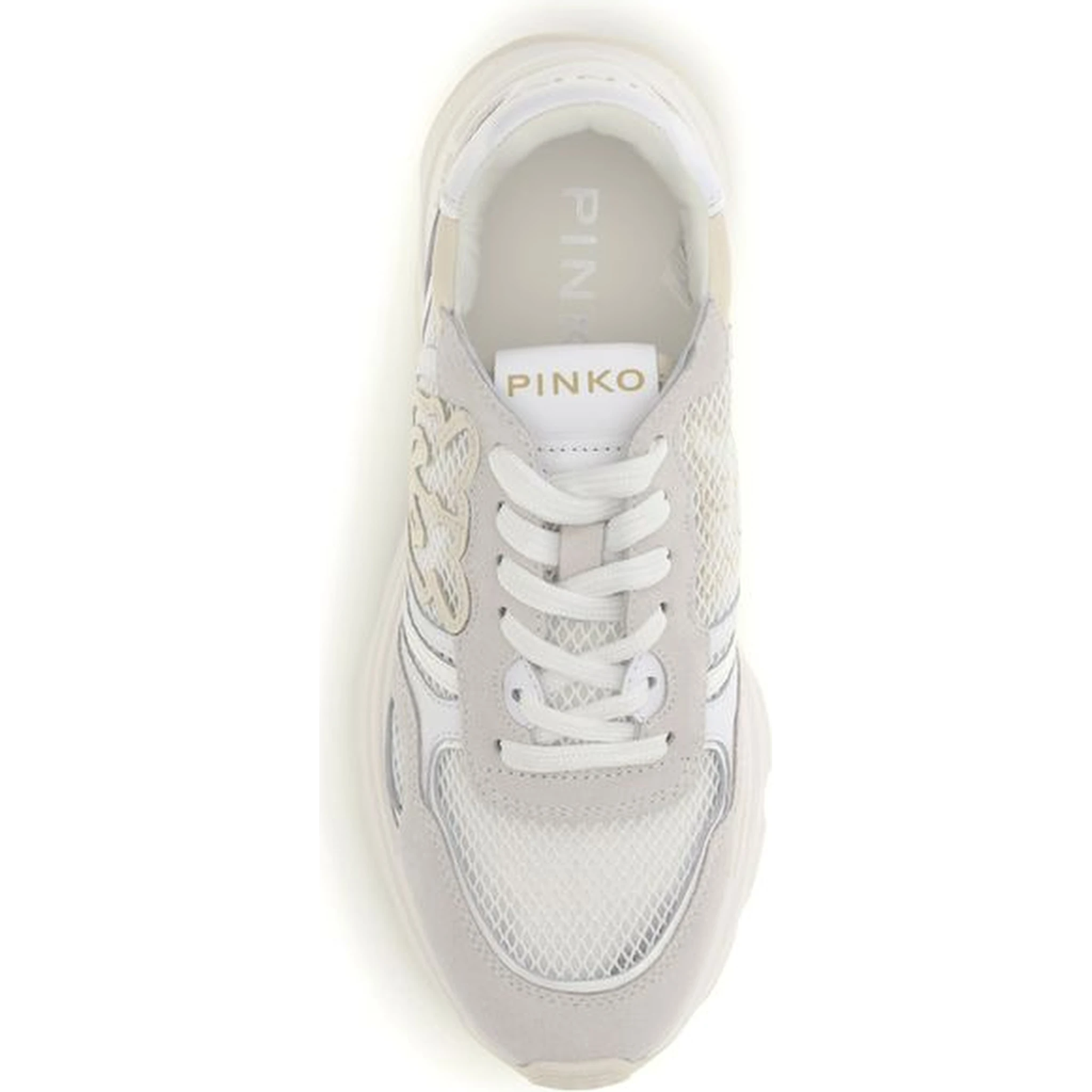 White Calf Leather Bos Taurus Athletic Sneakers
