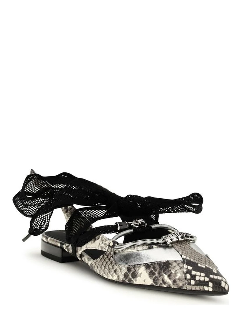 Multicolor Calf Leather Bos Taurus Ballet Flats