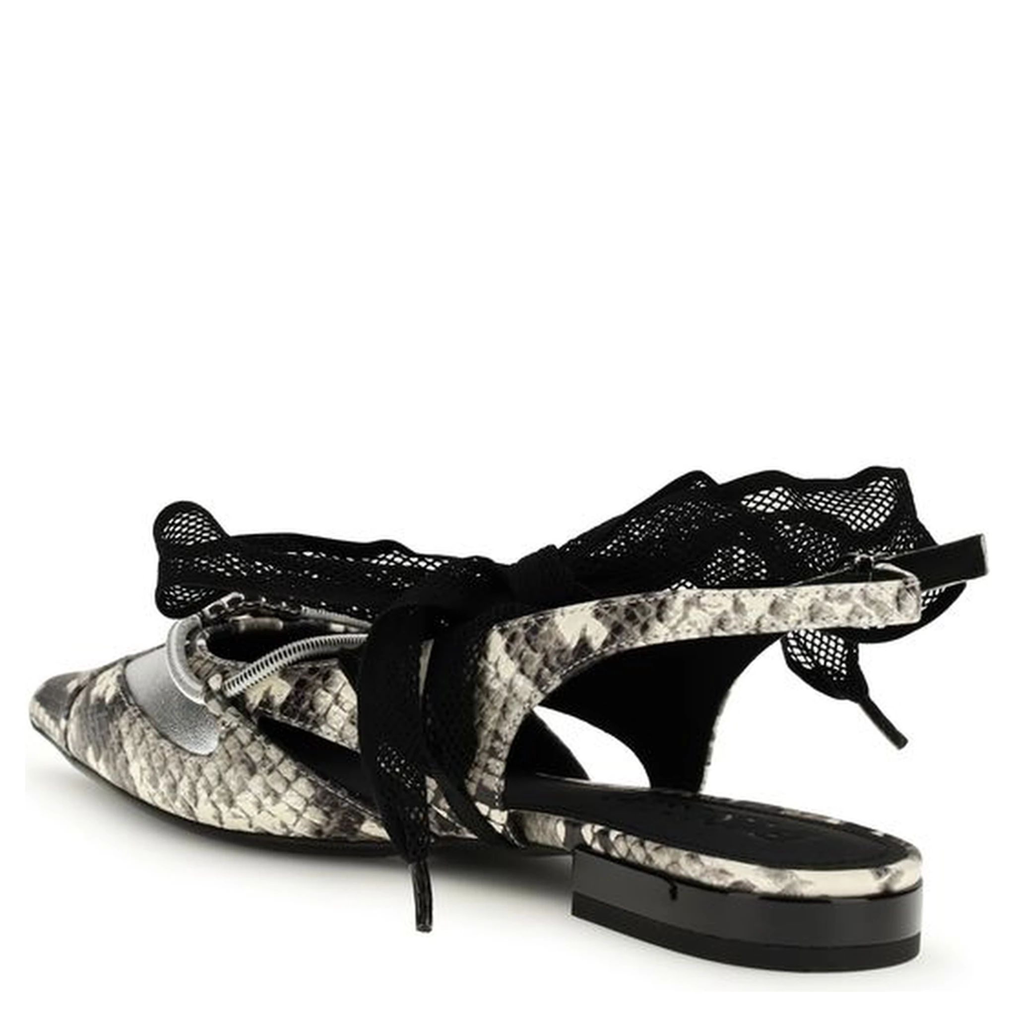 Multicolor Calf Leather Bos Taurus Ballet Flats