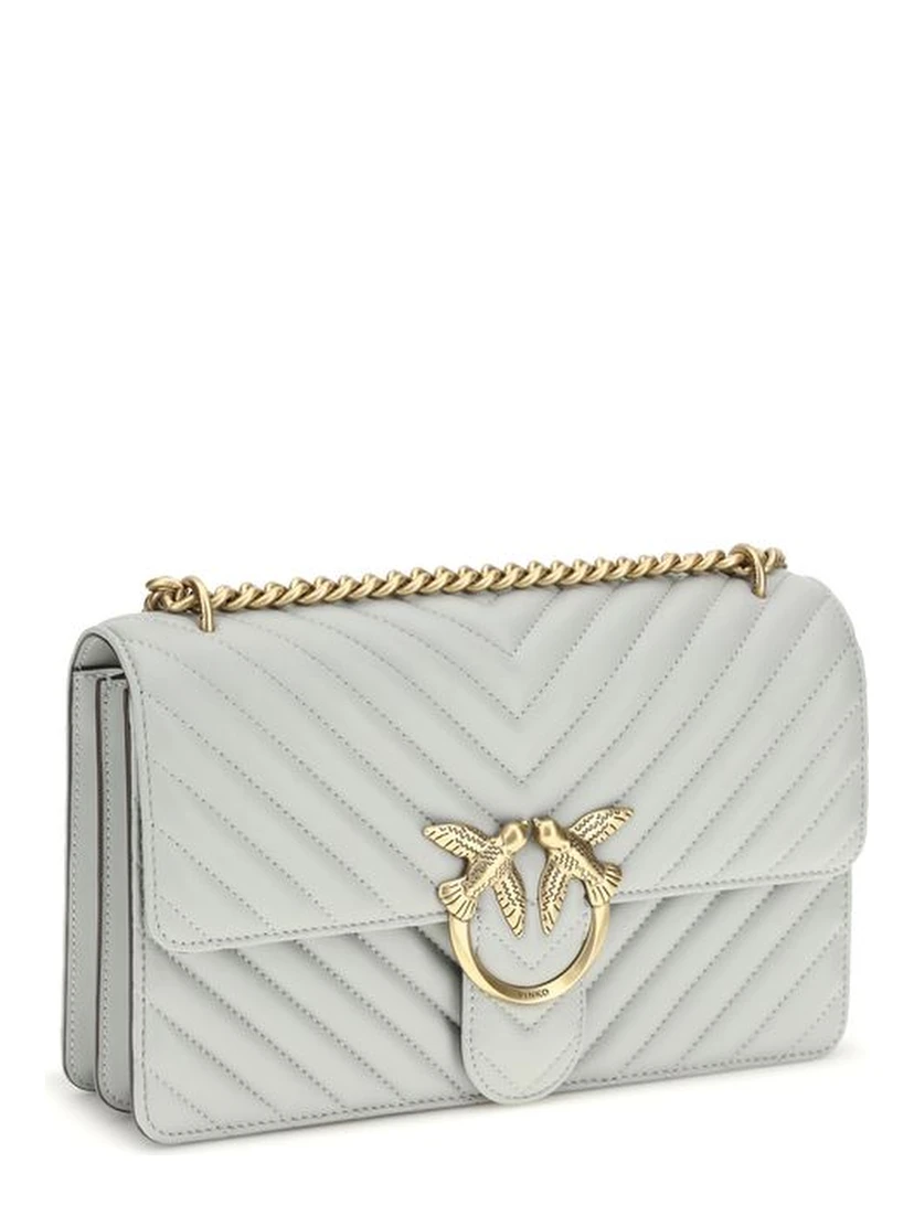 Gray Calf Leather Bos Taurus Shoulder Bag