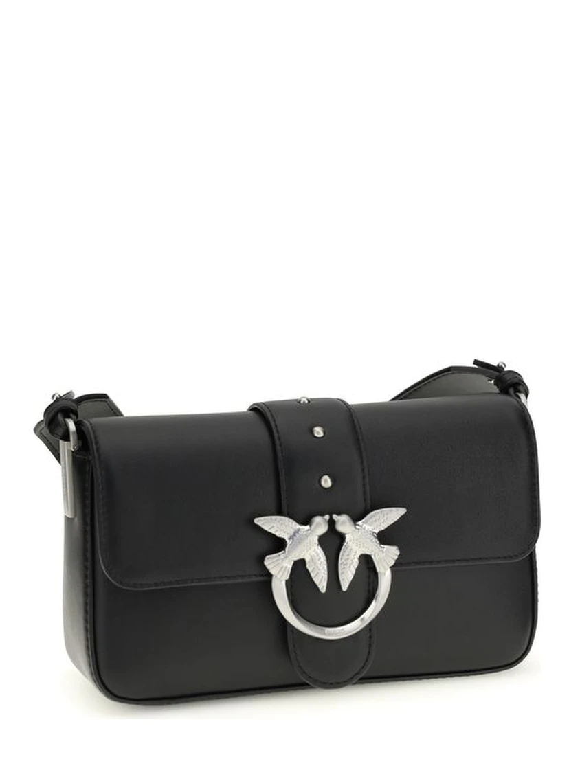 Black Calf Leather Bos Taurus Shoulder Bag
