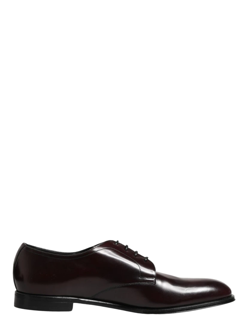 Black Lace Up Leather Dress Derby Men Shoes