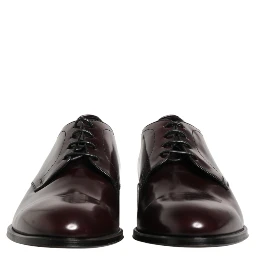 Black Lace Up Leather Dress Derby Men Shoes