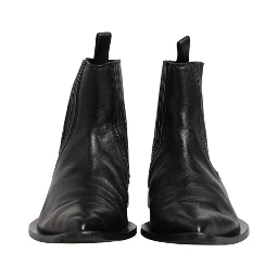 Black Chelsea Men Short Ankle Boots Shoes