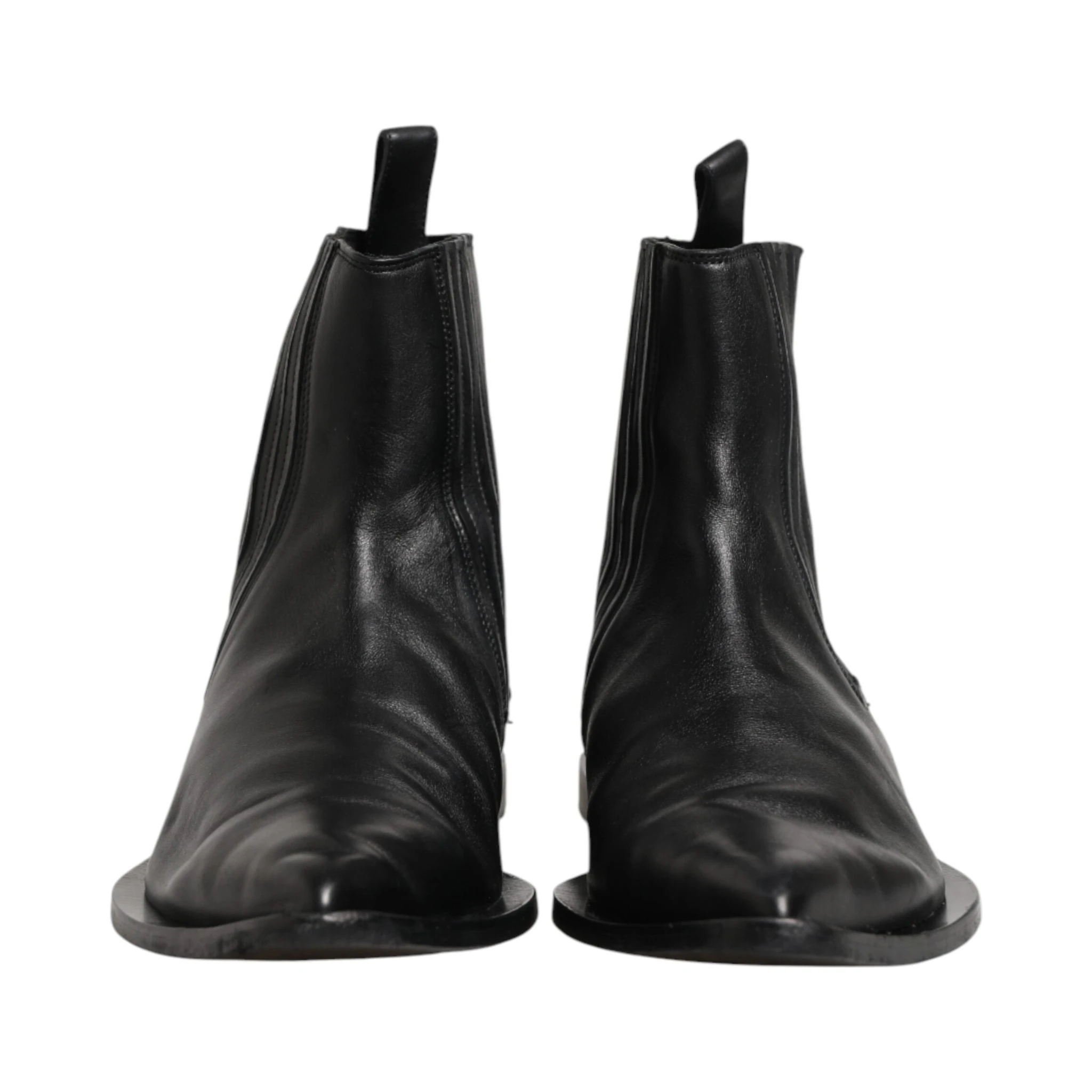 Black Chelsea Men Short Ankle Boots Shoes