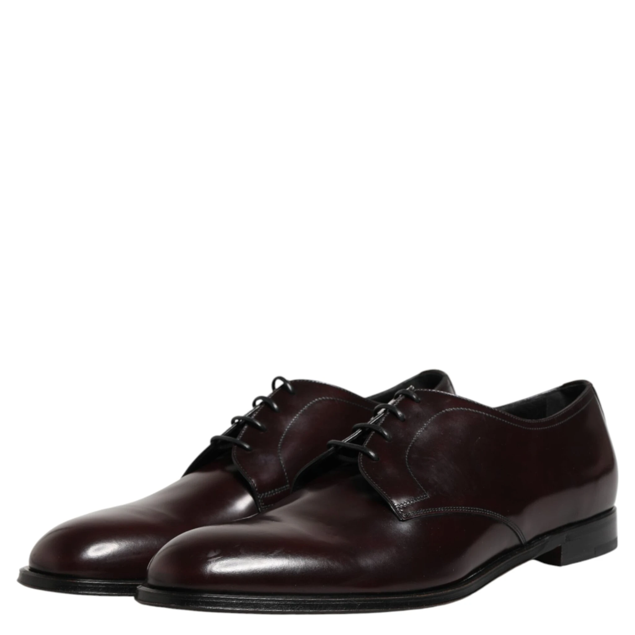 Black Lace Up Leather Dress Derby Men Shoes