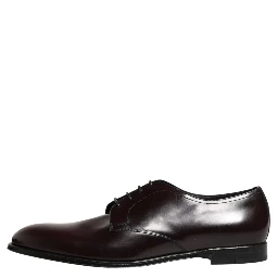 Black Lace Up Leather Dress Derby Men Shoes