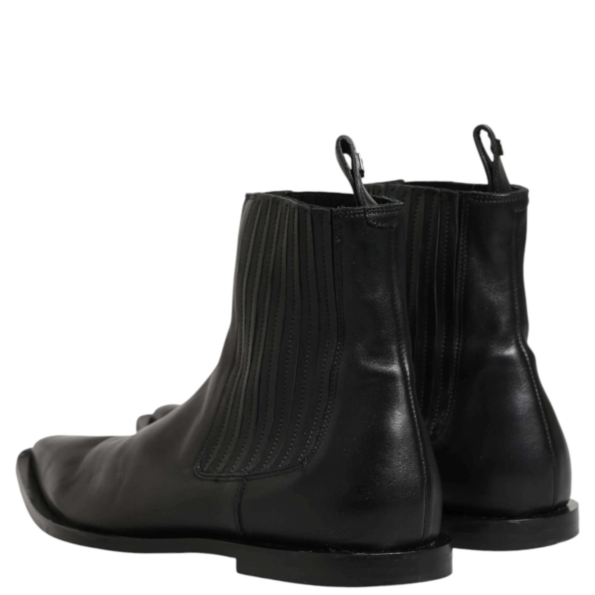 Black Chelsea Men Short Ankle Boots Shoes