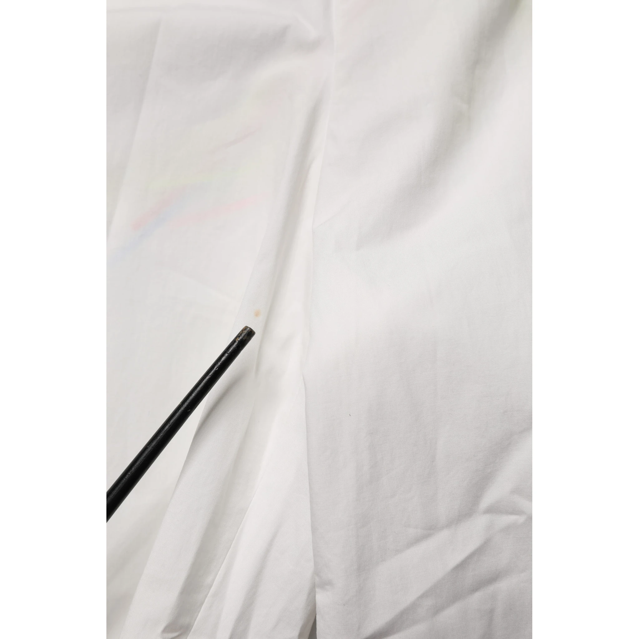 White Cotton High Waist Wide Leg Straight Bermuda Shorts