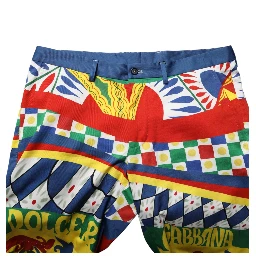 Multicolor Carretto Print Men Bermuda Shorts