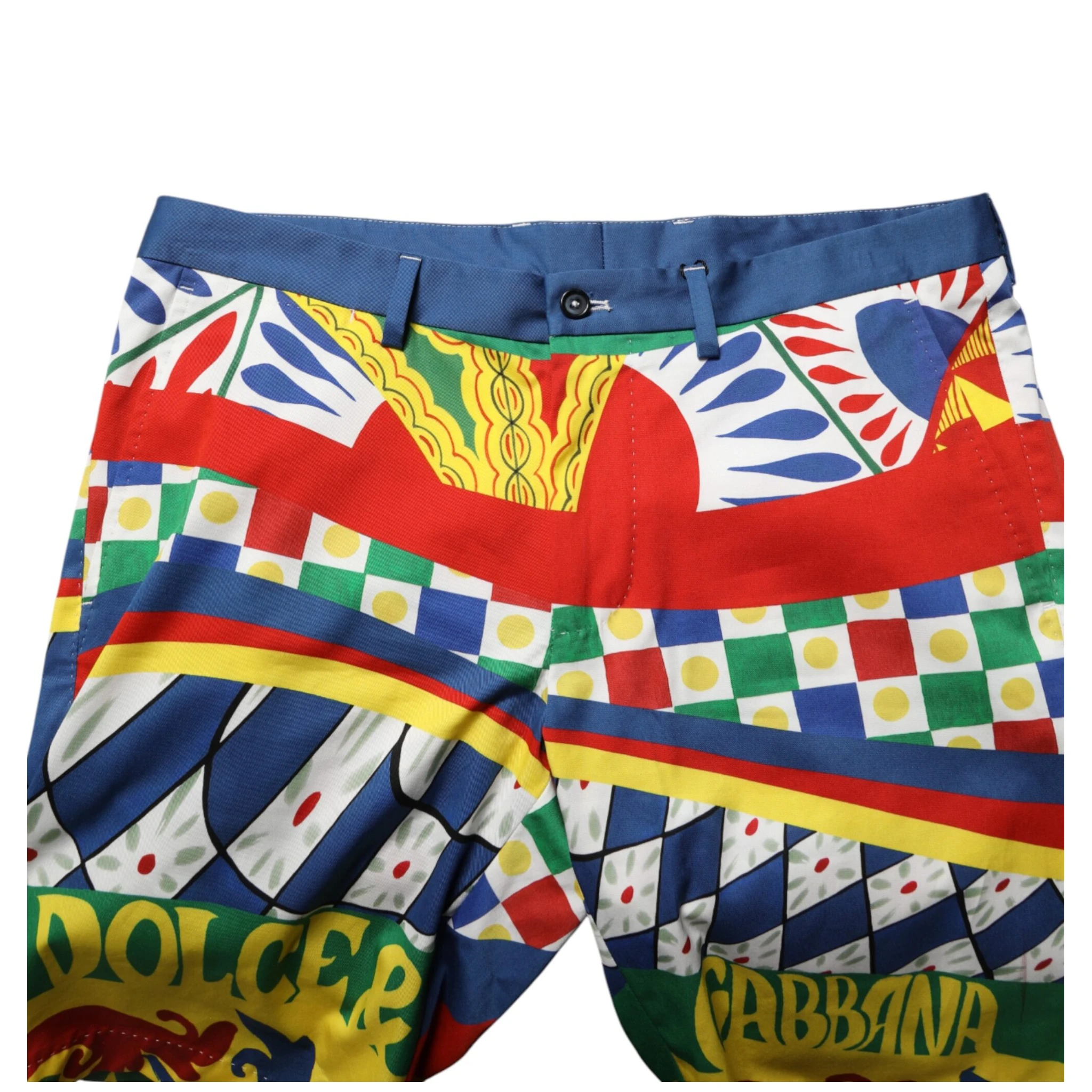 Multicolor Carretto Print Men Bermuda Shorts