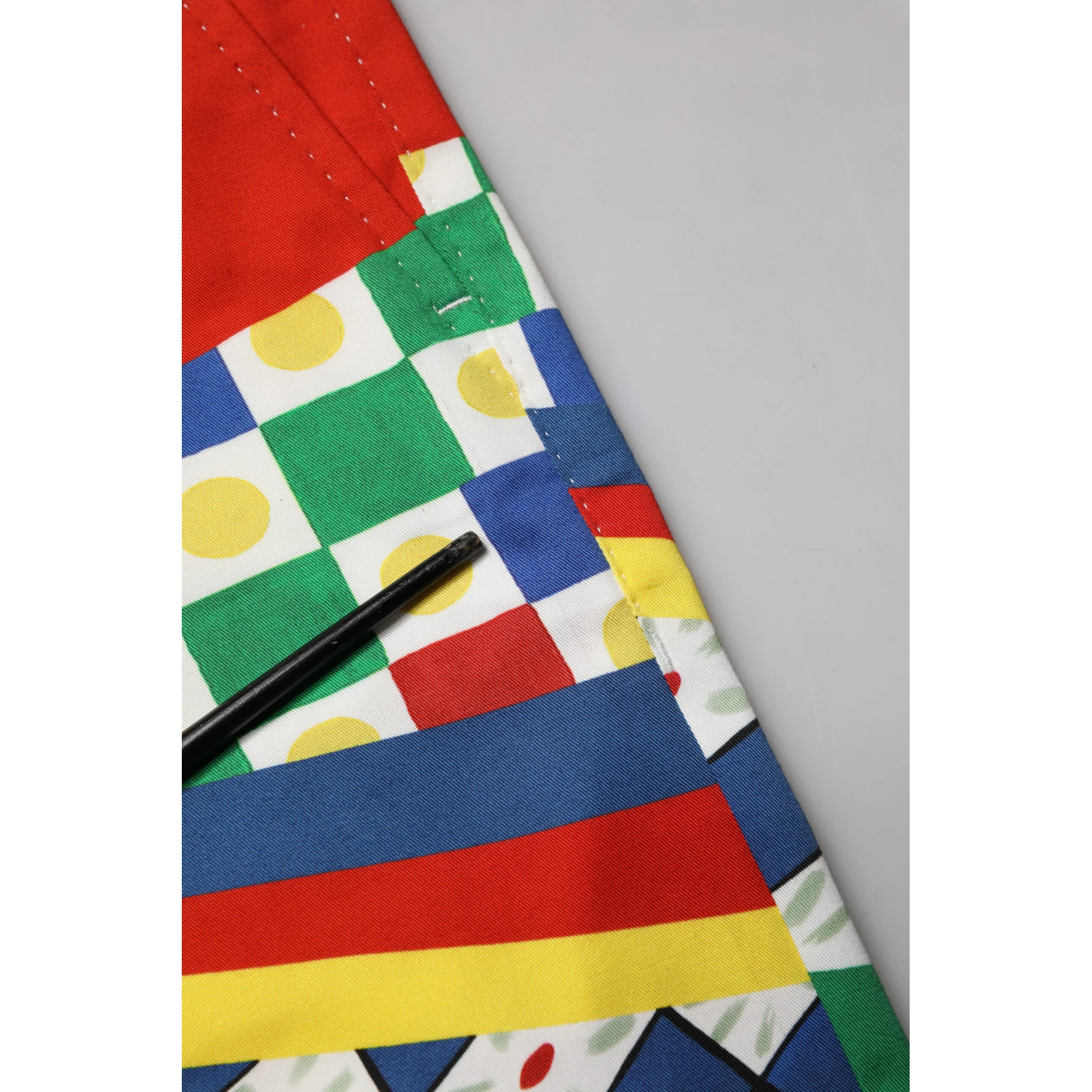 Multicolor Carretto Print Men Bermuda Shorts