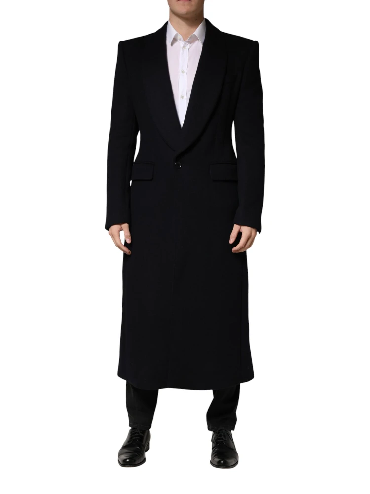 Black Single Breasted Trench Coat Jacket alternative