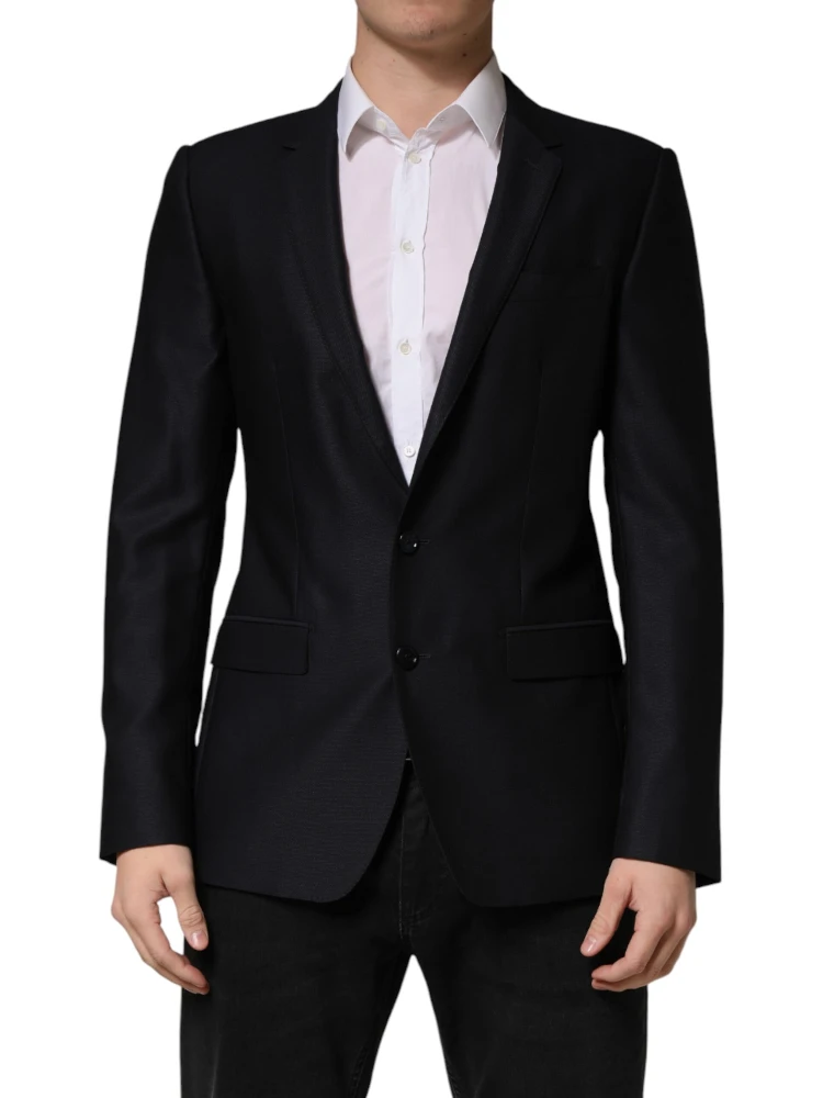Black MARTINI Single Breasted Jacket Blazer