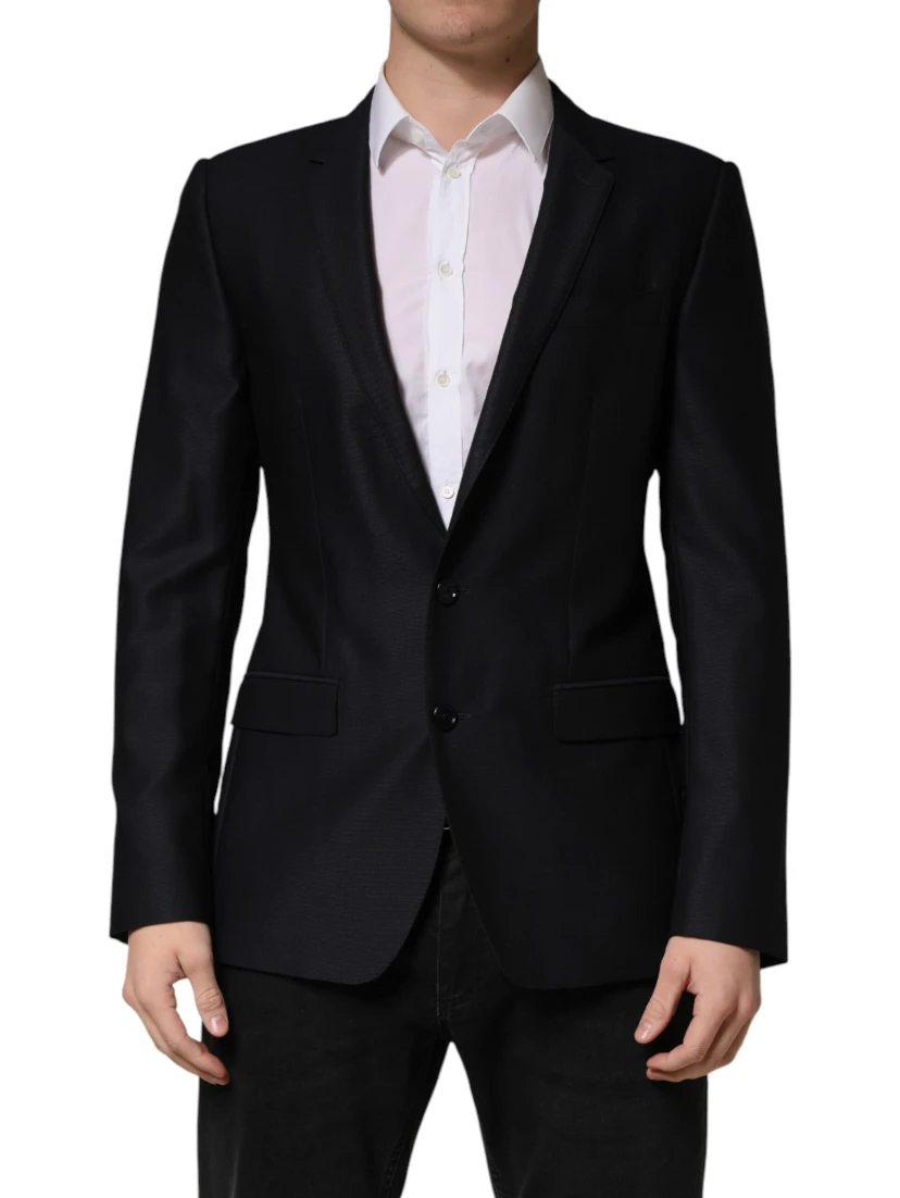 Black MARTINI Single Breasted Jacket Blazer