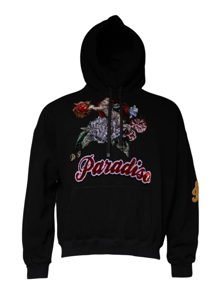 Black Paradiso Hooded Men Sweatshirt Sweater