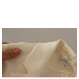 Wrap Off White Long Sleeves Viscose Blazer Jacket