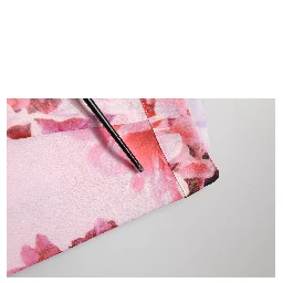 Pink Floral Flared High Waist Trouser Pants