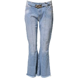 Light Blue Washed High Waist Bootcut Denim Jeans