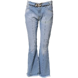 Light Blue Washed High Waist Bootcut Denim Jeans