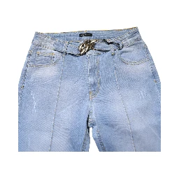 Light Blue Washed High Waist Bootcut Denim Jeans
